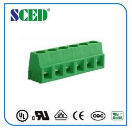 5.08mm のネジ式ターミナル ブロックの緑のプラスチック 300V 10A 5.08mm ピッチを投げて下さい
