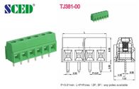 ピッチ3.5mm 3.81mm PCBのねじ込み端子のブロックの真鍮の末端の緑の鉄道輸送