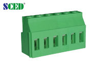 縦ワイヤー入口 5.08mm 10A PCB のターミナル ブロックの積み重ね可能なタイプ緑