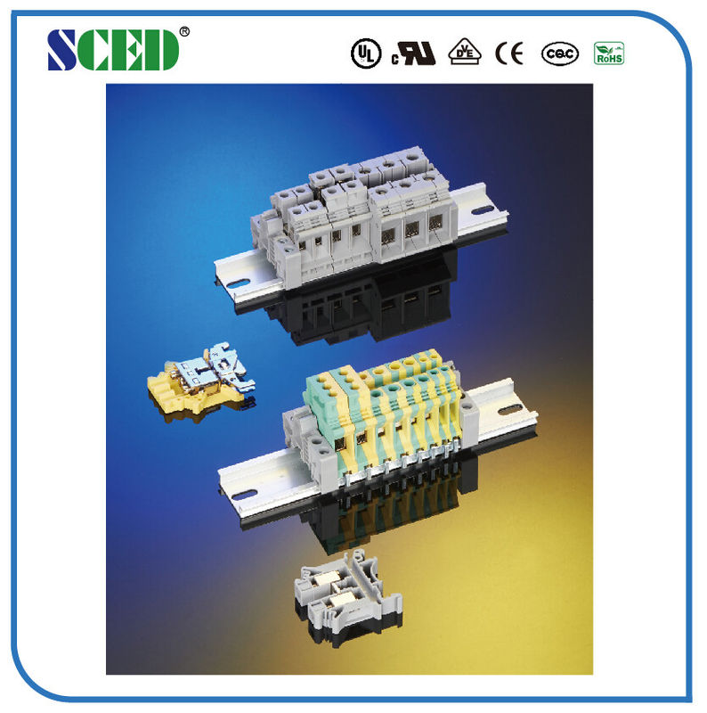 ひかれた4mm2喧騒の柵の真鍮の6.2mm 26-10AWG M3ねじをターミナル ブロック
