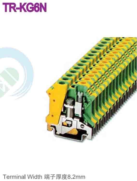 Aluminum Rail Material Din Rail Terminal Blocks Offering M4 Wire Fixing Screw for Electrical Signal and Power Transmission