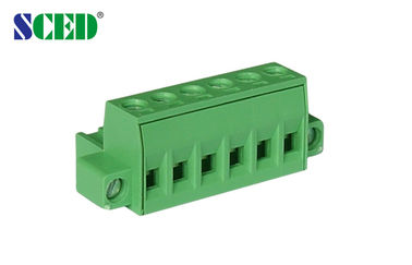 緑の電気ターミナル ブロック PA66 真鍮ピッチ 5.08mm 300V 18A 2 - 22 のポーランド人