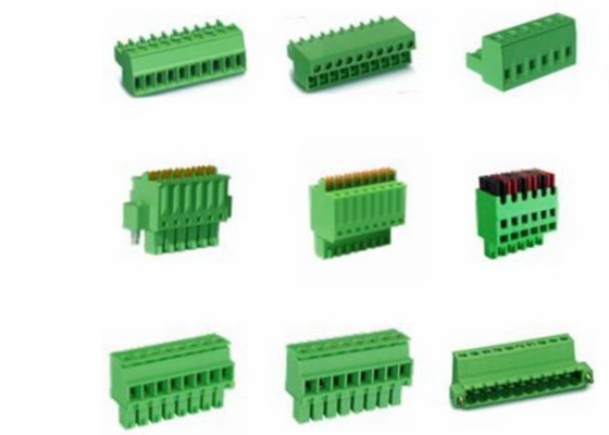 真鍮のメス コネクタはシングル レベル ターミナル ブロック ピッチ7.62mmで差し込む