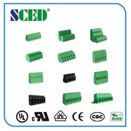 12 ポーランド人の電子緑 PCB のターミナル ブロックのコネクター PA66 ピッチ 2.54mm