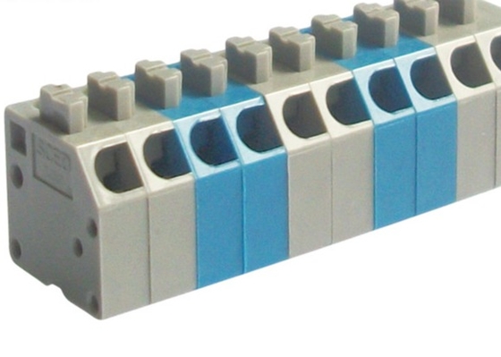2P-28Pピッチ3.50mmの300vばねのタイプ ターミナル ブロック45度ワイヤー入口