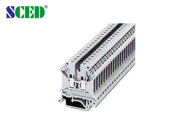 末端の幅 6.2mm の密集した喧騒の柵のターミナル ブロック AWG 30 - 10 600V 30A