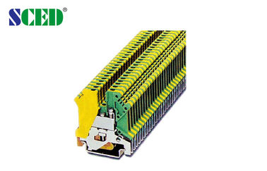 縦ワイヤー入口が付いている AWG 28 - 12 の喧騒のレール敷のターミナル ブロック