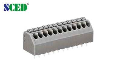 45 度ワイヤー入口が付いている 5A PCB のばねのターミナル ブロック 3.50mm