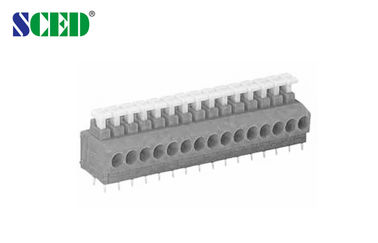 めっきされる構造のニッケルを上げる Screwless のばねのターミナル ブロック 2-28P