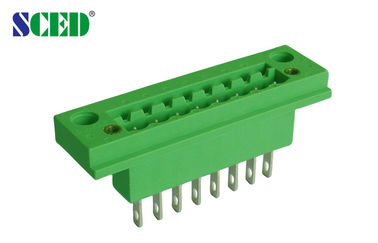 パネルのターミナル ブロックを通って 5.08mm、300V 18A 2-22P の男性のプラグイン可能なターミナル ブロック