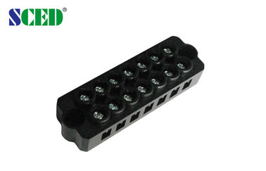 スイッチ/PCB のための黒 7.40mm 300V 20A 7P のパネルの台紙のターミナル ブロック