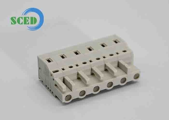 7.50mm ダブルレベル プラグイン可能な端末ブロックヘッダ PCB PA66 男性ソケット 2-16P