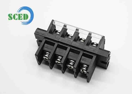 ピッチ13mm電気接続ブロック M5 PBT 黒色パネルマウントスクリューターミナル接続