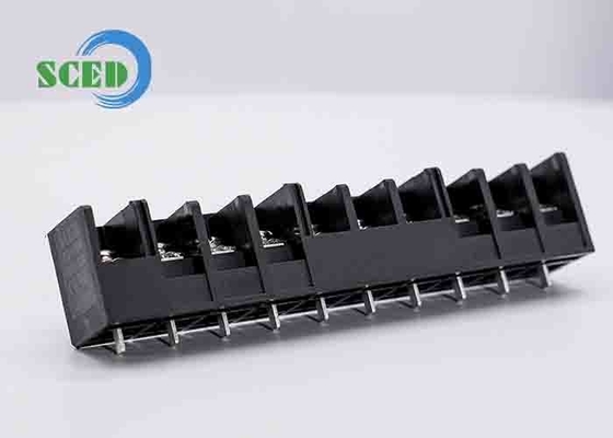 30A 600V PCBバリアターミナルブロック 11.10mm 10-22 AWG 右角線入口