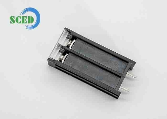 10.00mm バリアタイプ 端末ブロック 20A 300V プラスチック 黒 2ポール