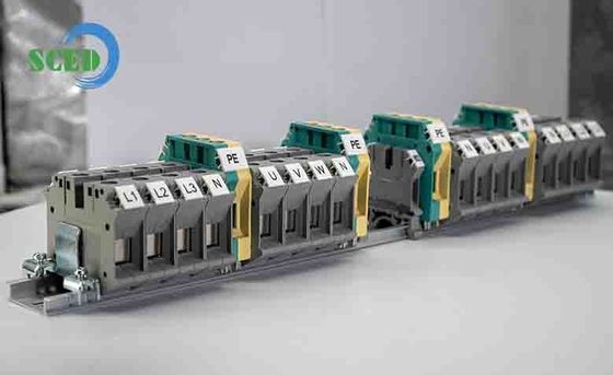 強力なコンパクトなプラスチック製のDin鉄道ターミナルブロック 産業用電源の交換