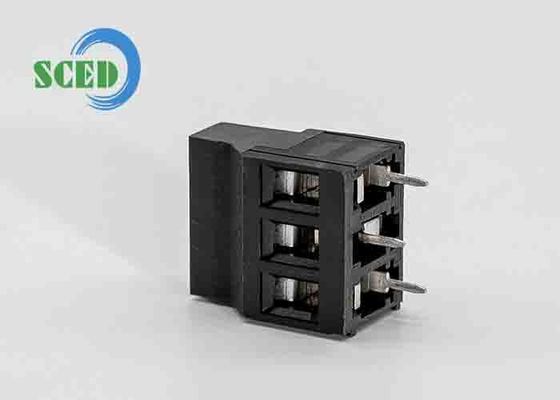 白色プラスチック素材の22-14AWG PCB端子台で安全なワイヤー接続