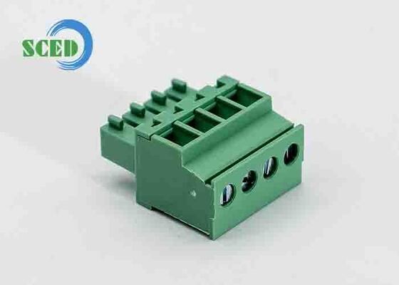 3000V AC/分耐電圧、2P-20Pコンタクト、45度ワイヤーインレットを備えたプラグイン端子台電気コネクタ