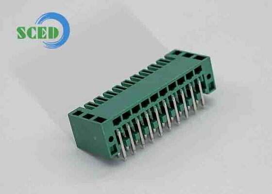 45度ワイヤ入力プラグイン可能な端末ブロック,1.4mm PCBホール直径と,安全な電気接続のためのリンゴブロンズ端末
