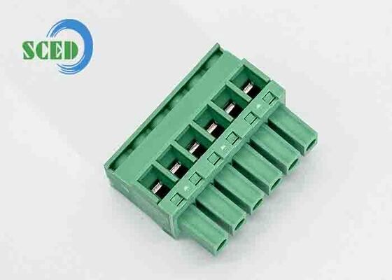12-24 AWG プラグイン可能な端末ブロック 定位電圧とPCB接続のための高い絶縁抵抗