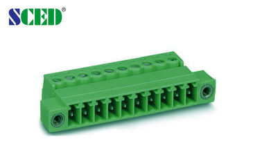 差込式のターミナル ブロック ピッチ 3.81mm のプラグの男性のソケット 300V 8A 2P - 20P