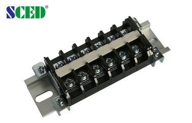 PCB は台紙のターミナル ブロック 11.50mm 600V 30A の PC の黒のねじ込み端子のコネクターにパネルをはめます