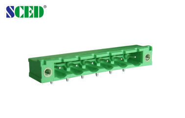 7.62mm の差込式のターミナル ブロック 300V 18A ヘッダーの男性のソケット 2 を- 14P 投げて下さい