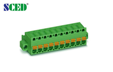 差込式のターミナル ブロック女性ピッチを 5.08mm 300V 18A 2P - 20P プラグイン可能なターミナル ブロック差し込んで下さい