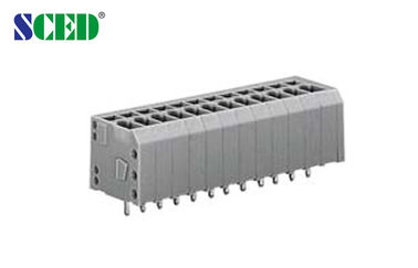 300V 16A のばねクランプ ターミナル ブロック 3.81mm 間隔をあける 2P – 28P 位置 Screwless